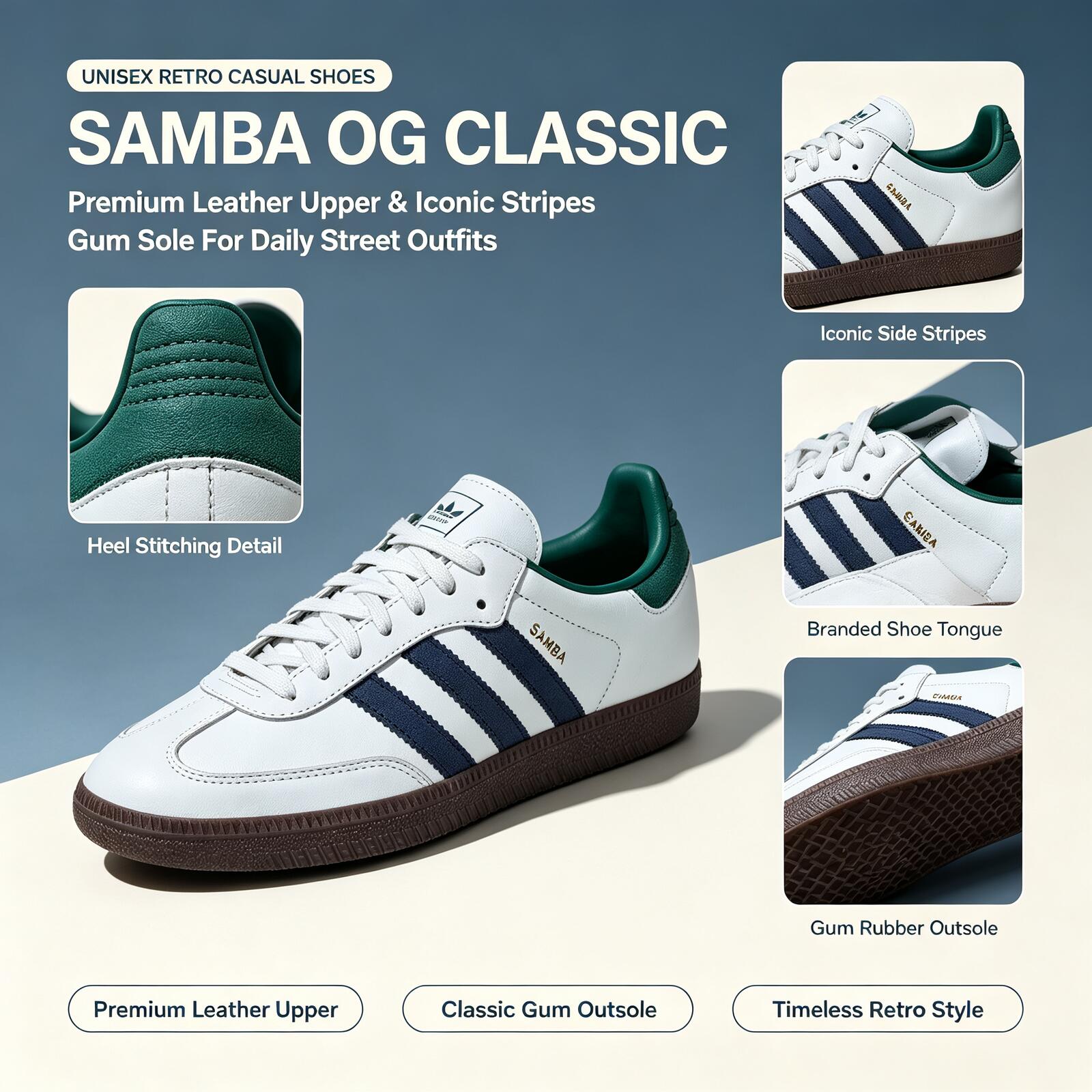 Zapatillas de Skateboard Adida - Adidas Shoes Samba reseña y precio
