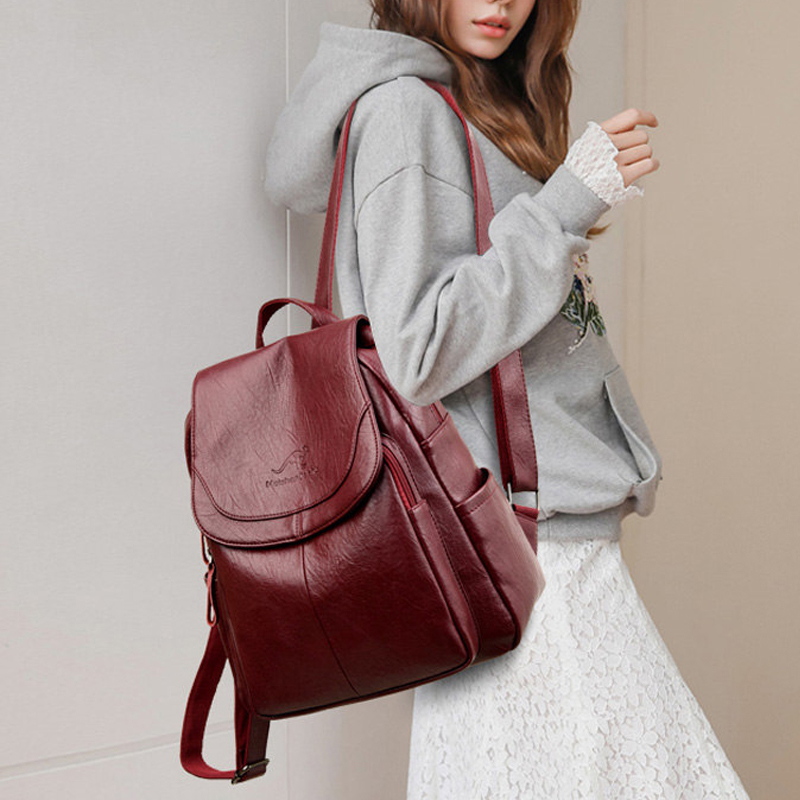 Mochila Vintage de Cuero Suave - Leather Backpack Vintage reseña y precio