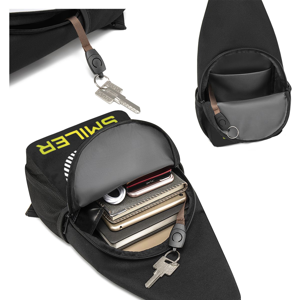 The Smiler Alton Towers Merch  - Sling Backpack Shoulder reseña y precio