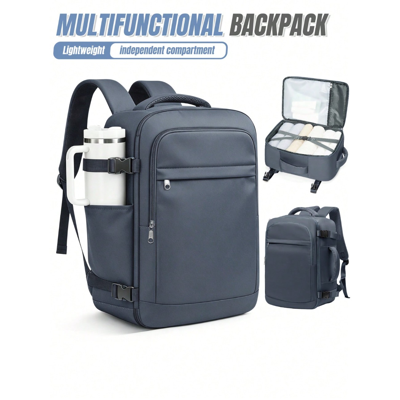 Mochila de viaje ligera de gra - Laptop Backpack 15.6 reseña y precio