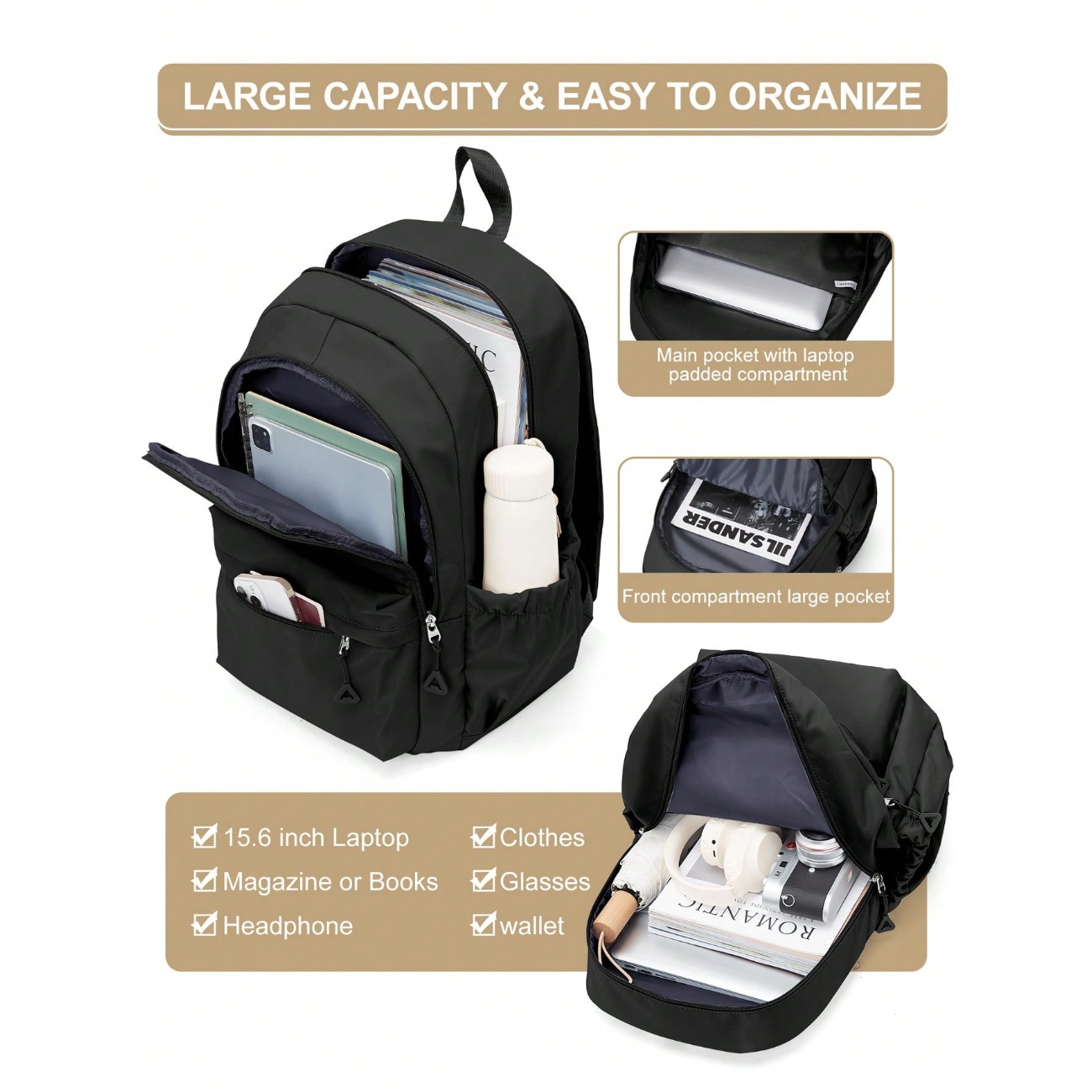 Mochila para estudiantes de se - Laptop Backpack 15.6 reseña y precio