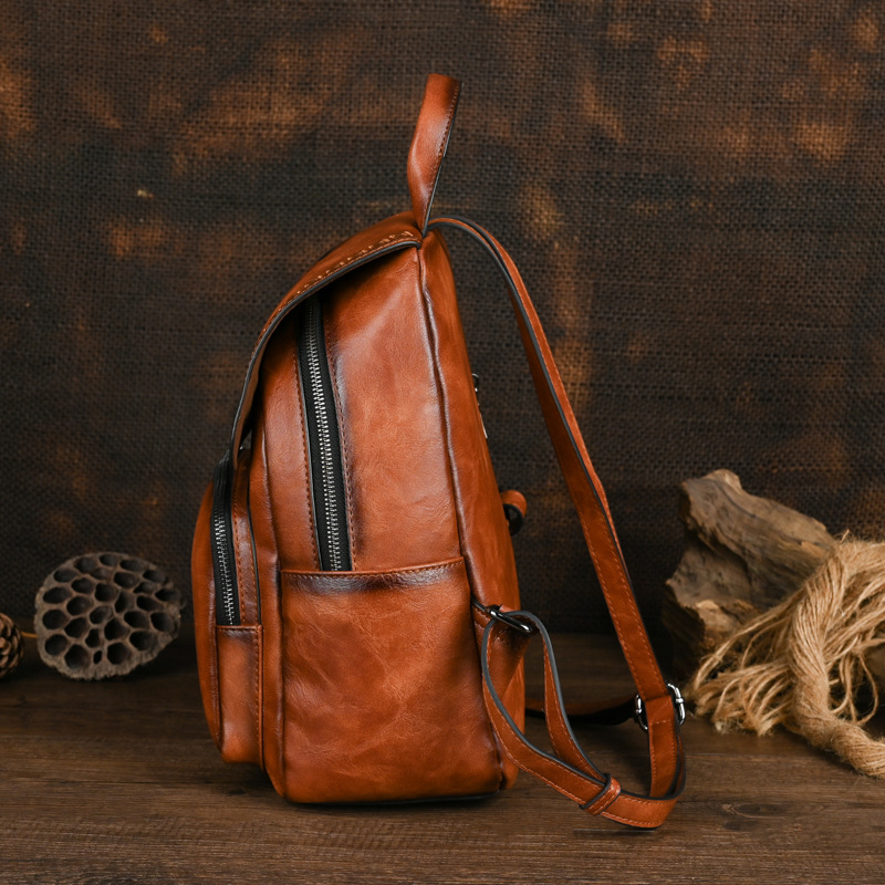 Johnature 2026 Nueva Mochila d - Leather Backpack Vintage reseña y precio