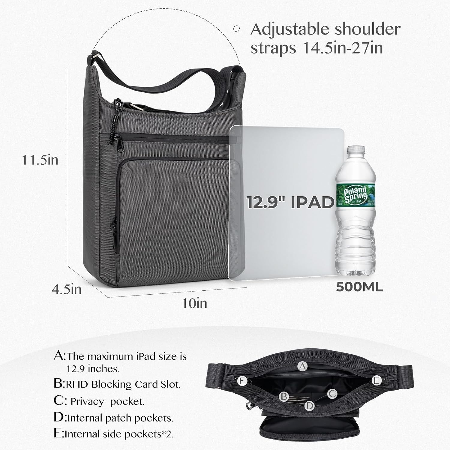 Mochila tipo bandolera antirro - Sling Backpack Shoulder reseña y precio