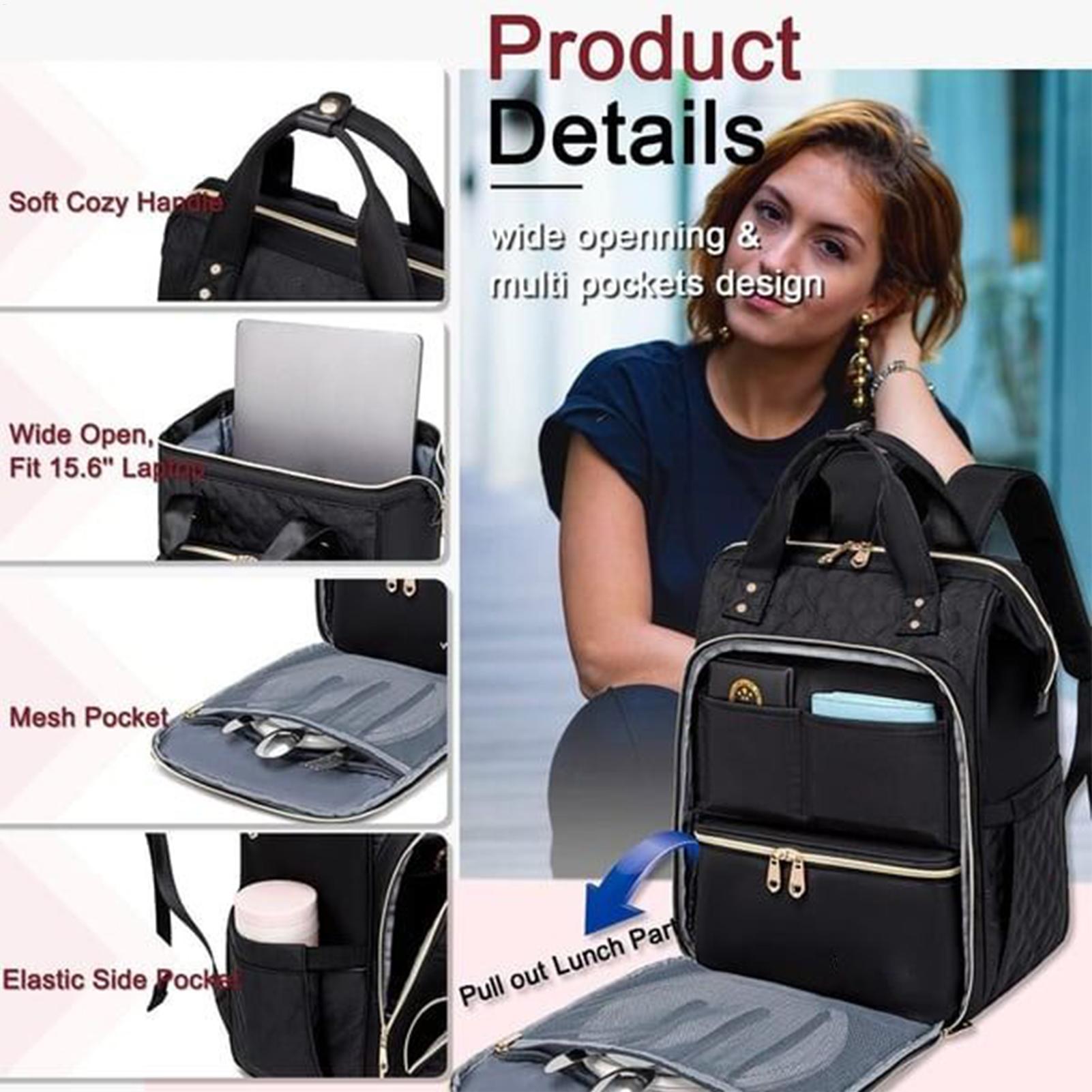 Mochila para Almuerzo 2 en 1 p - Laptop Backpack 15.6 reseña y precio